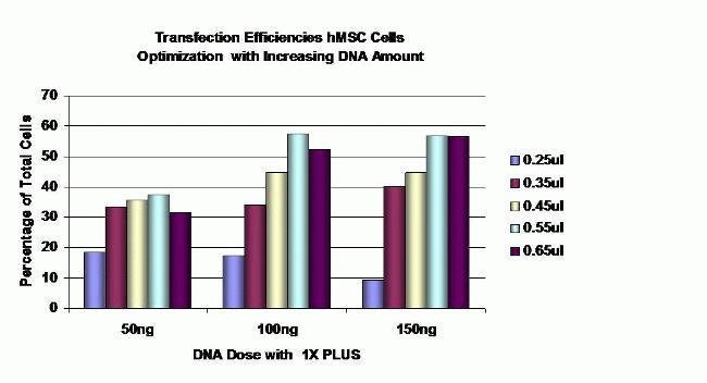 Transfection optimization of Human Mesenchymal Stem Cells (hMCS)